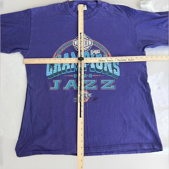 Vintage Utah Jazz Shirt Mens XL NBA Basketball Champions Western Finals 90s - Picture 4 of 8